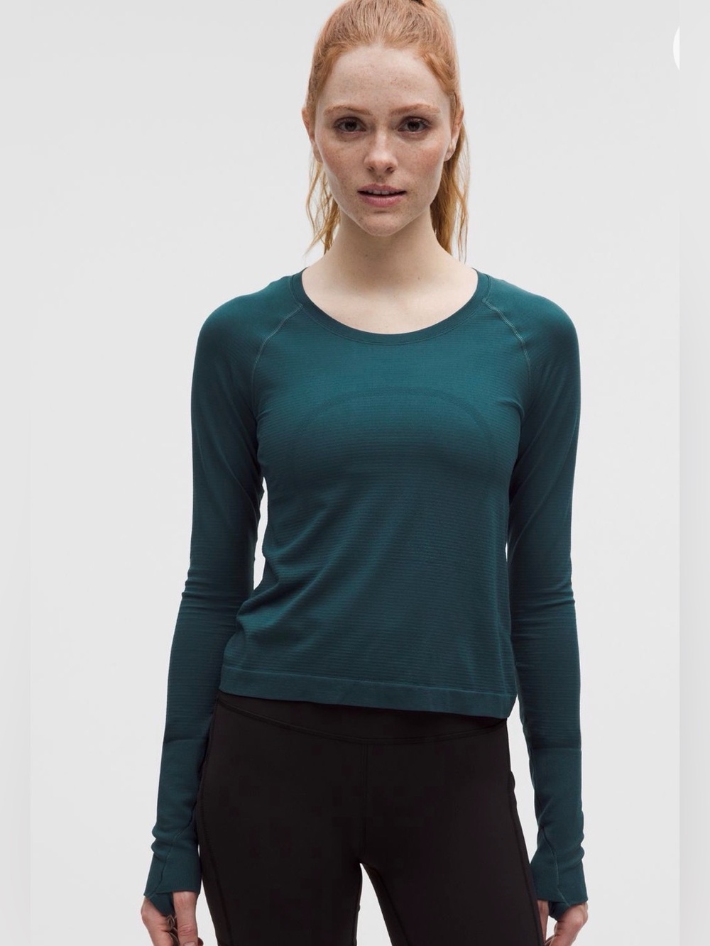 Lululemon swiftly tech waist length top size 10